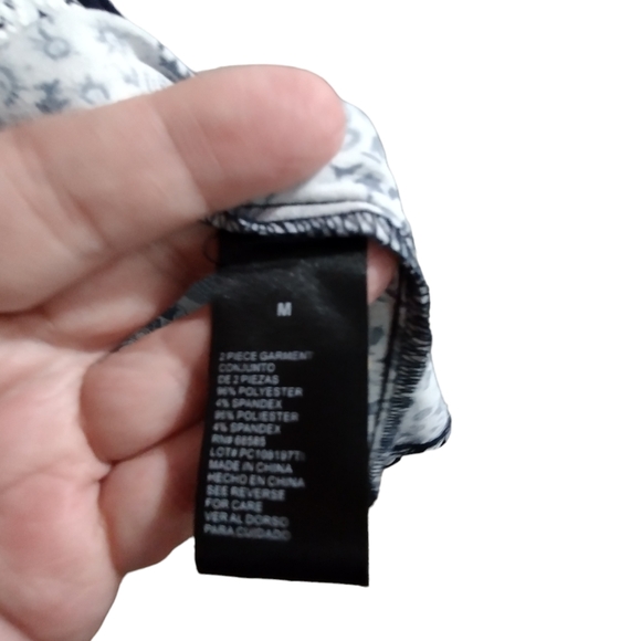 EUC Beautiful Navy Blue and white 2 piece Perceptions New York dress and jacket - Picture 6 of 7